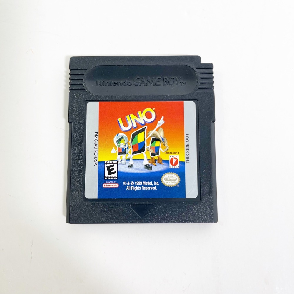 Nintendo Uno Video Game Game Boy Gray DMG-AUNE-USA 1999 Mattel Card Game